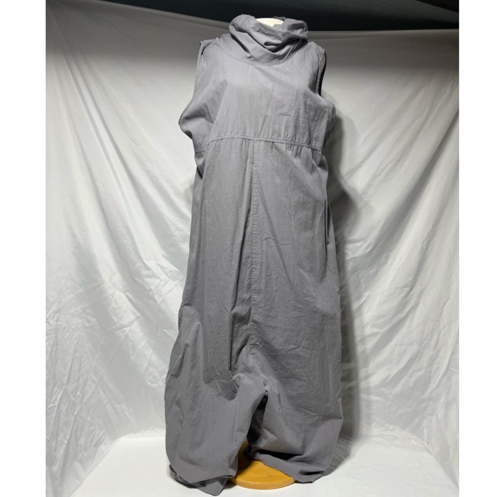 Gray drop-crotch sleeveless Zanzea jumpsuit size XXXL